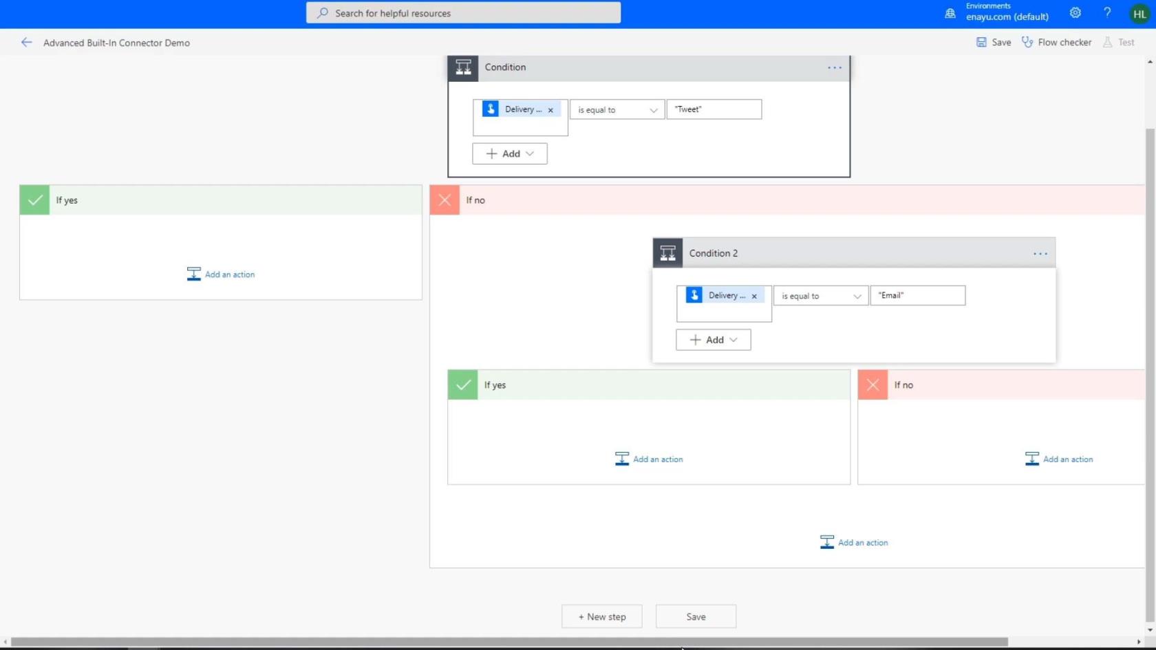 Power Automate Switch Control Action i arbeidsflyter