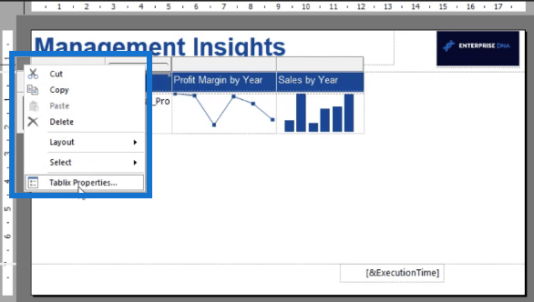 SSRS Report Builder: Formater overskrifter i en paginert rapport