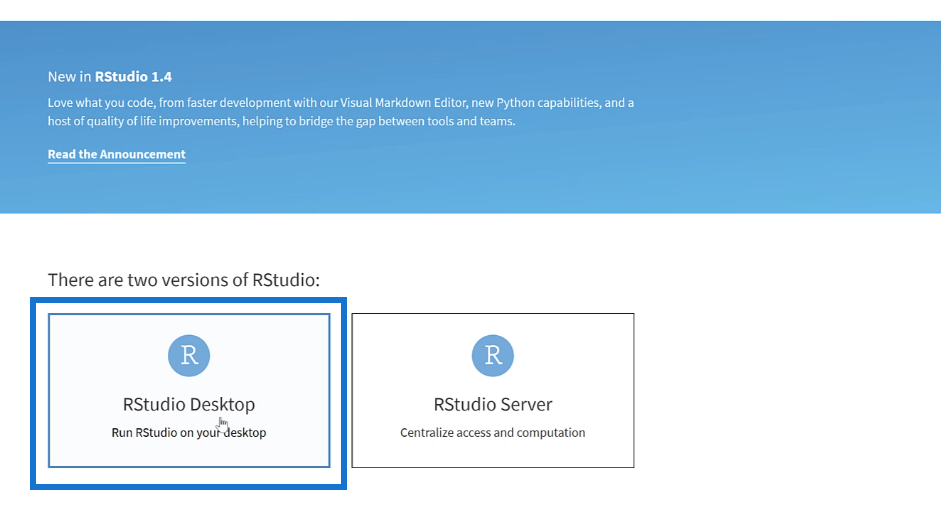 Installer R LuckyTemplates: Downloader R And RStudio