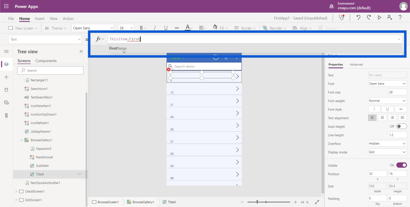 PowerApps Gallerier: En introduktion