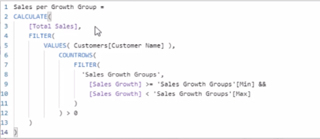 LuckyTemplates dynamisk gruppering |  Bandning med DAX