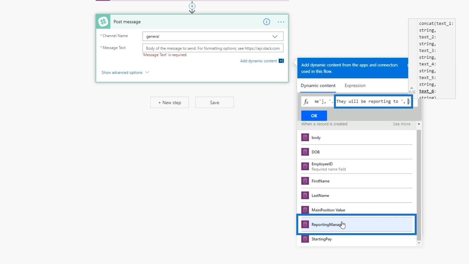 Business Process Flow Integration i Power Automate