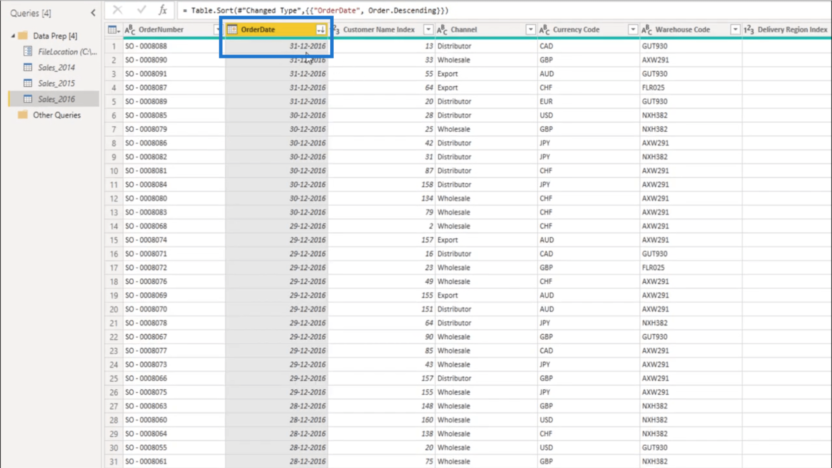 Opret et permanent opdateret øvelsesdatasæt i LuckyTemplates