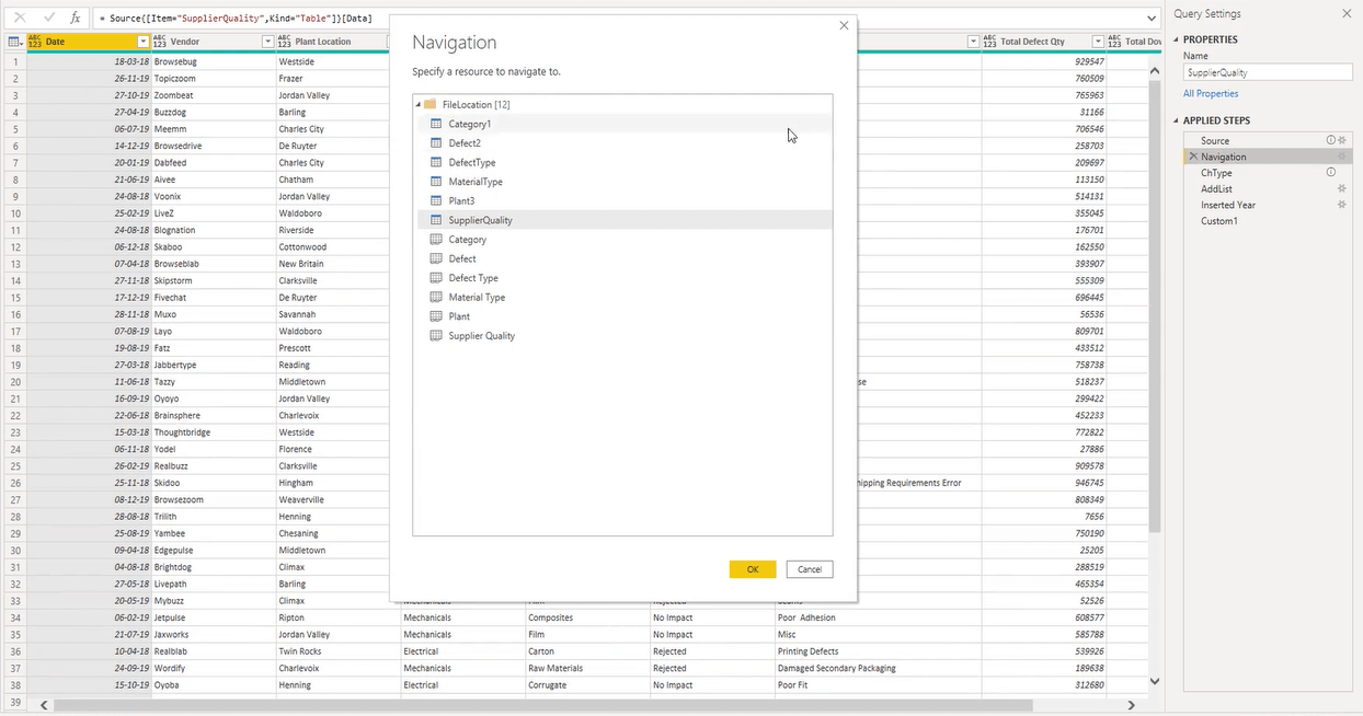 Oversigt over Query Editor-brugergrænsefladen i LuckyTemplates