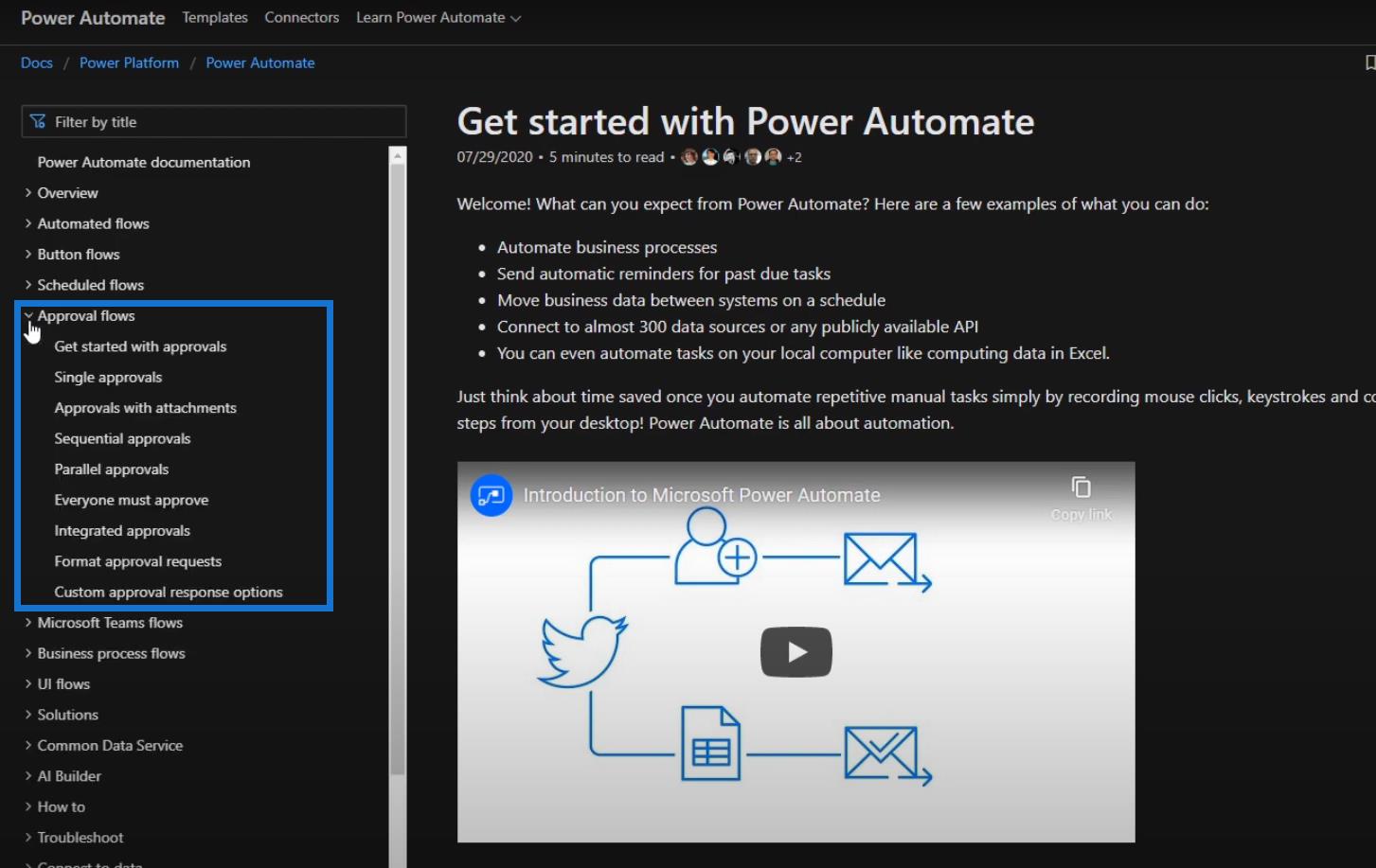 Power Automate Documentation Walkthrough