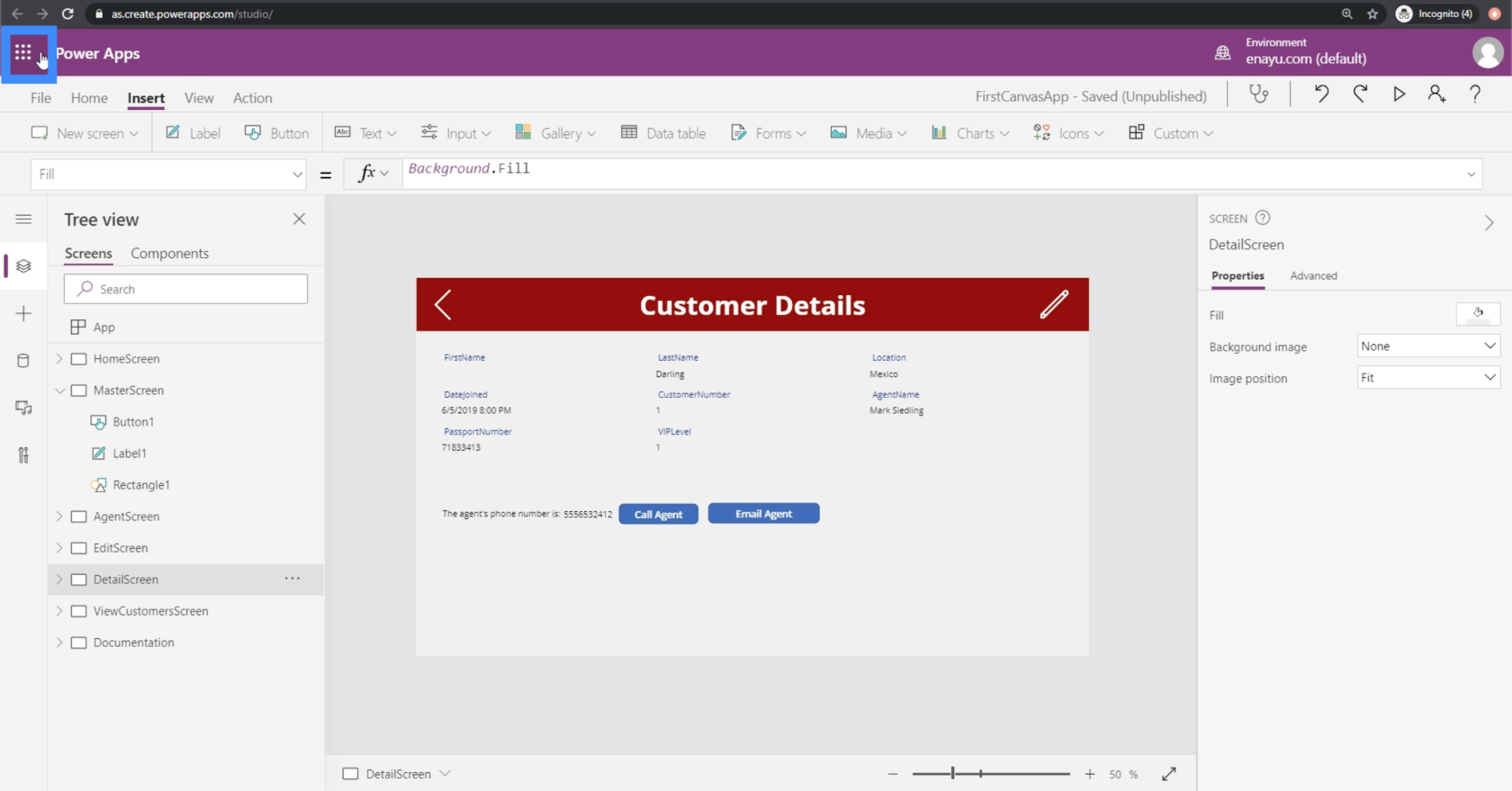 PowerApps-startfunksjon: Slik starter du andre tjenester fra appen din