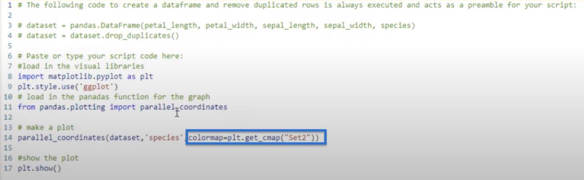 Hur man gör parallella koordinater i Python