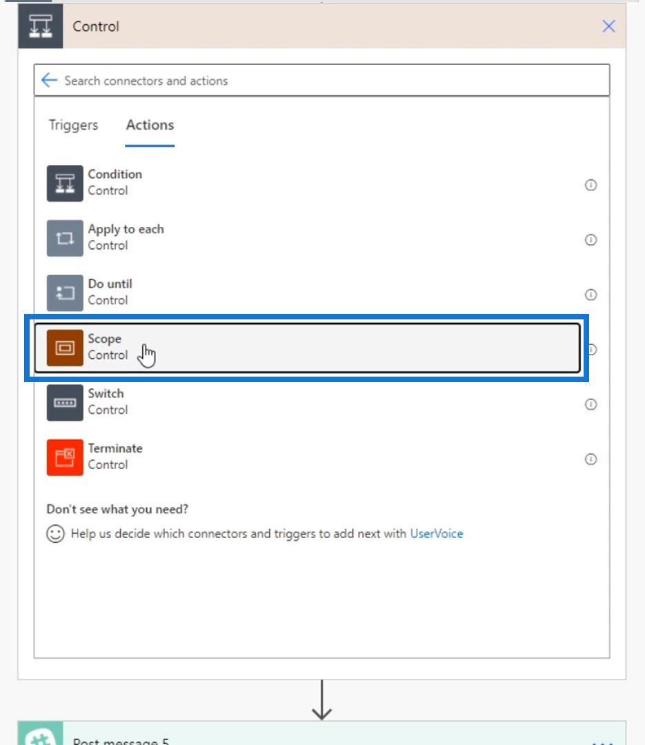 Hatókör-szabályozás a Microsoft Power Automate Flowsban