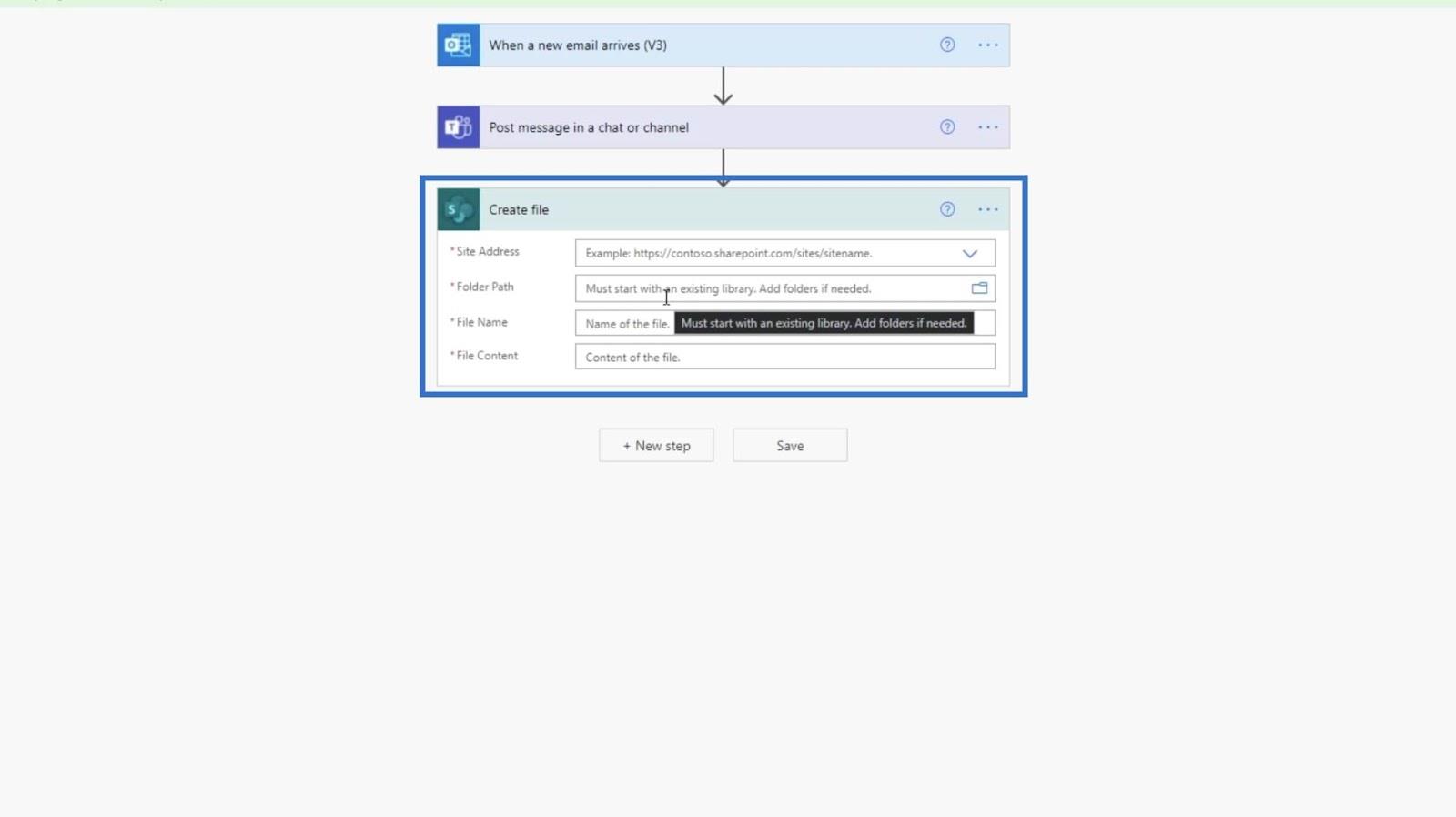 MS Flow: Sådan uploades i SharePoint via e-mail