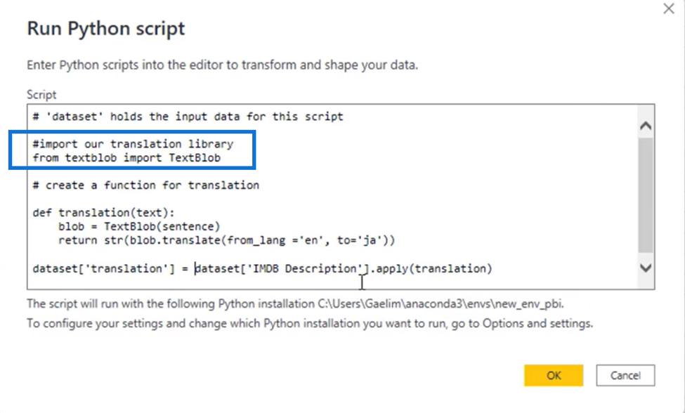 LuckyTemplates Python-opplæring: Hvordan oversette tekster