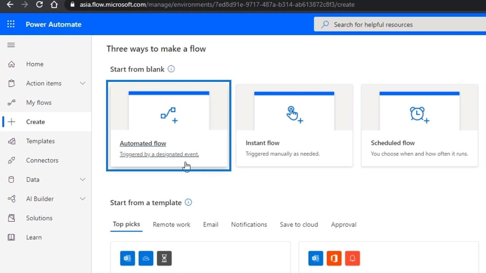 Forretningsprosessflytintegrasjon i Power Automate