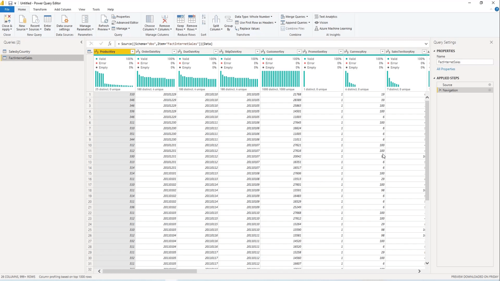 Frågevikning och anslutning till SQL Server