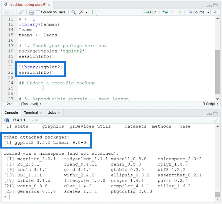 Довідка RStudio: способи усунення несправностей R