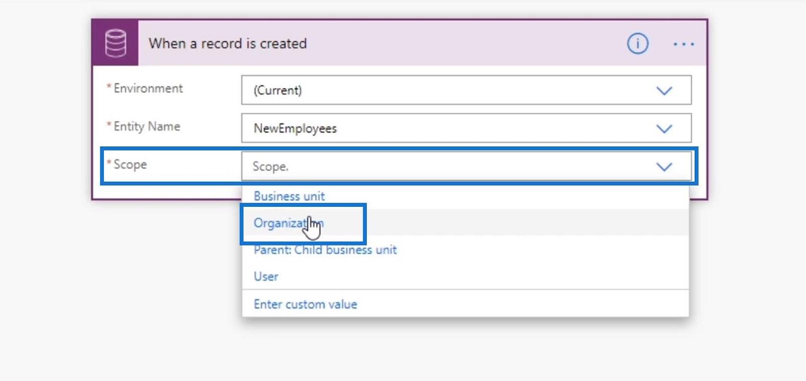 Business Process Flow Integration i Power Automate