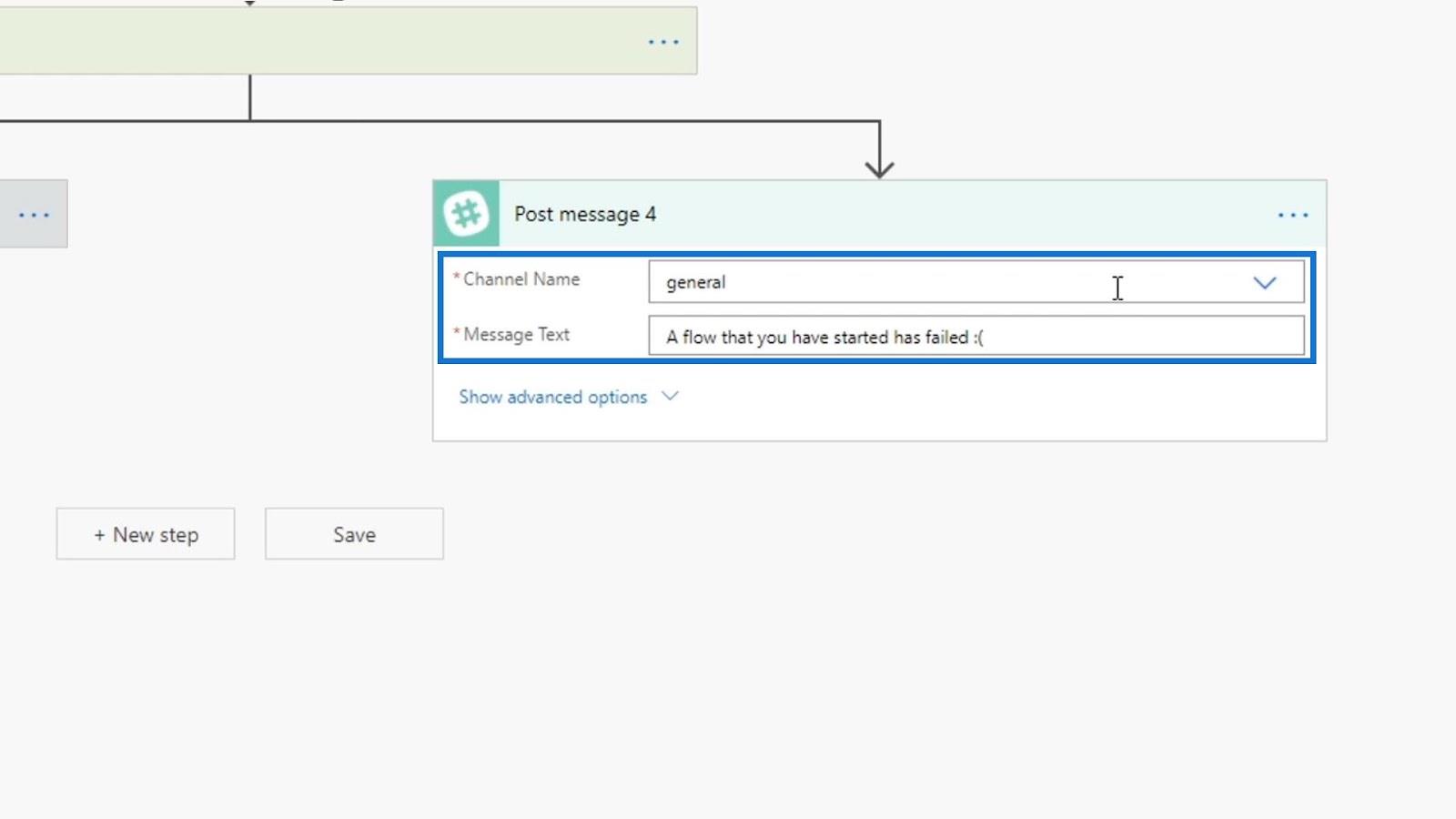 Hibakezelés a Power Automate-ban párhuzamos elágazáson keresztül