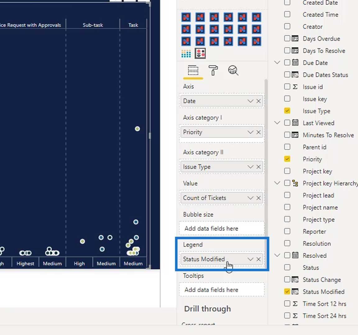 Punktplott-grafer i LuckyTemplates: Custom Visualization