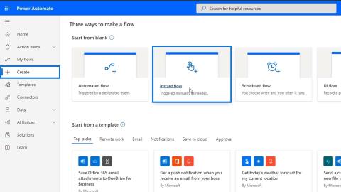 Arbeidsflytinnganger i Microsoft Power Automate