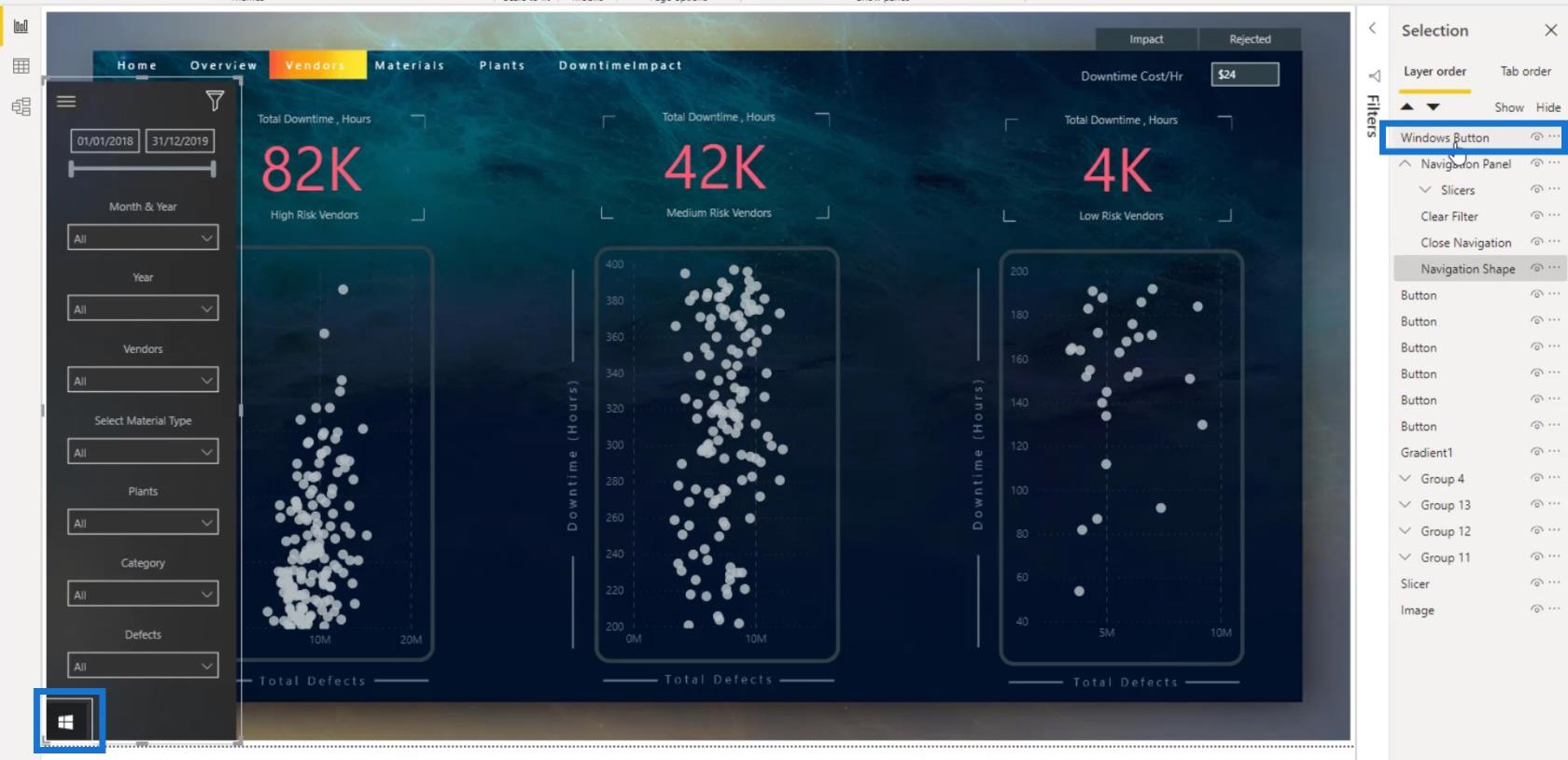 Interaktívne zostavy LuckyTemplates: Navigácia a záložky