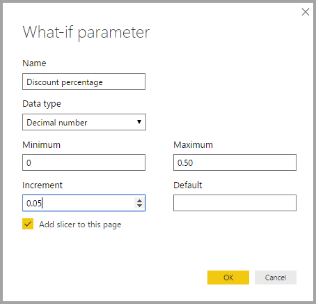 Kom godt i gang med "Hvad nu hvis"-parameteren i LuckyTemplates