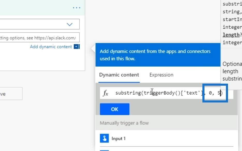 Power Automate String Funkciók: Alkarakterlánc és IndexOf