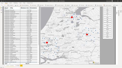 Afstand og lejeberegning: LuckyTemplates geospatial analyse