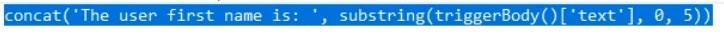 Power Automate String Funkciók: Alkarakterlánc és IndexOf