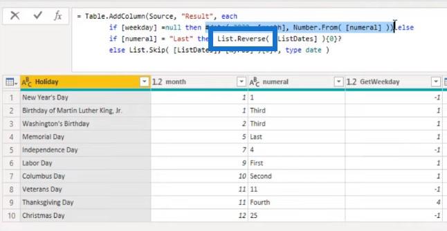 Evig feriekalender – POTW #12 (Power Query Solution)