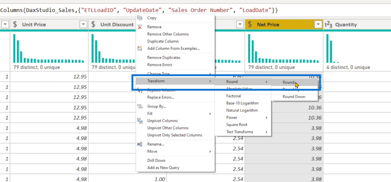 Power Query optimering: Reduktion af decimaltal