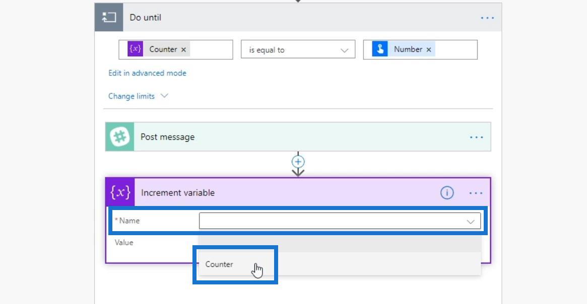 Do Until Loop Control у Power Automate