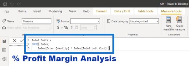 Beregn prosentvis margin i LuckyTemplates ved hjelp av DAX