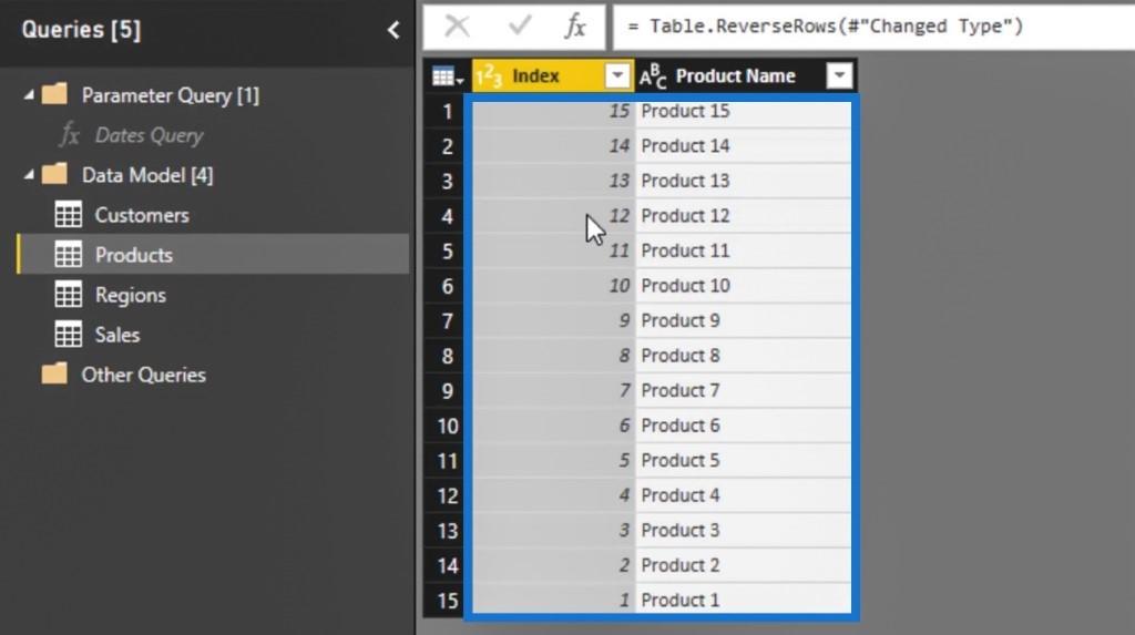 LuckyTemplates Query Editor: Rad- og kolonnetransformasjoner