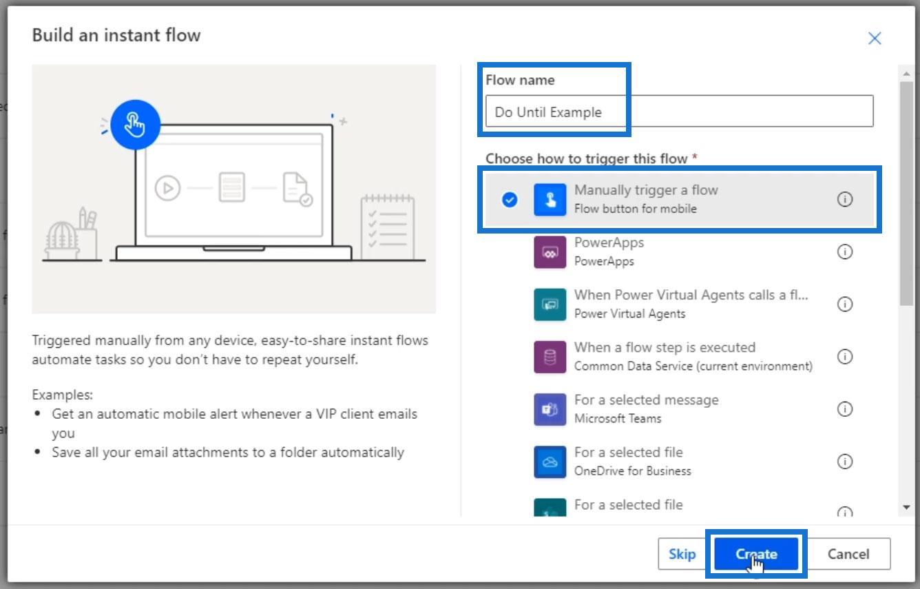 Do Until Loop Control у Power Automate