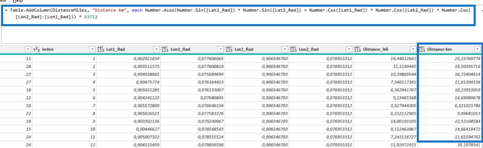 Avstand og peiling: LuckyTemplates geospatial analyse