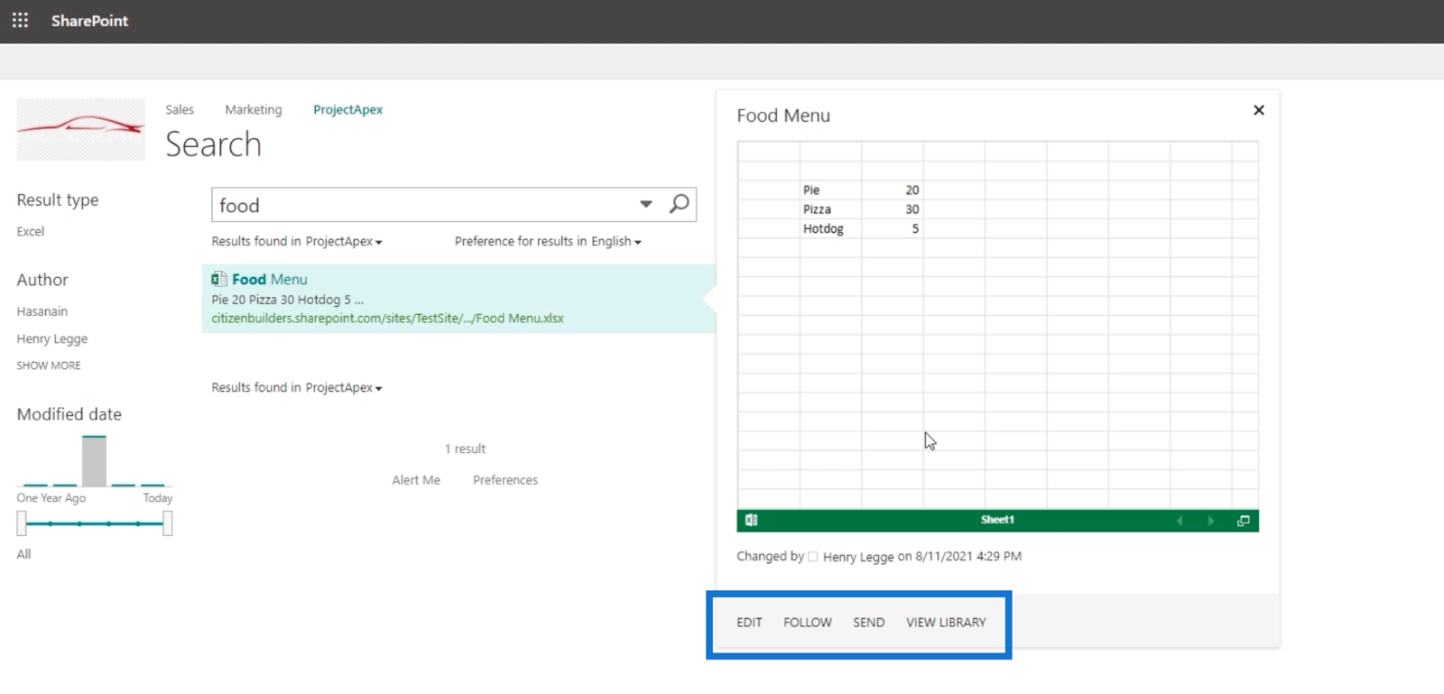 Функціональність пошуку SharePoint