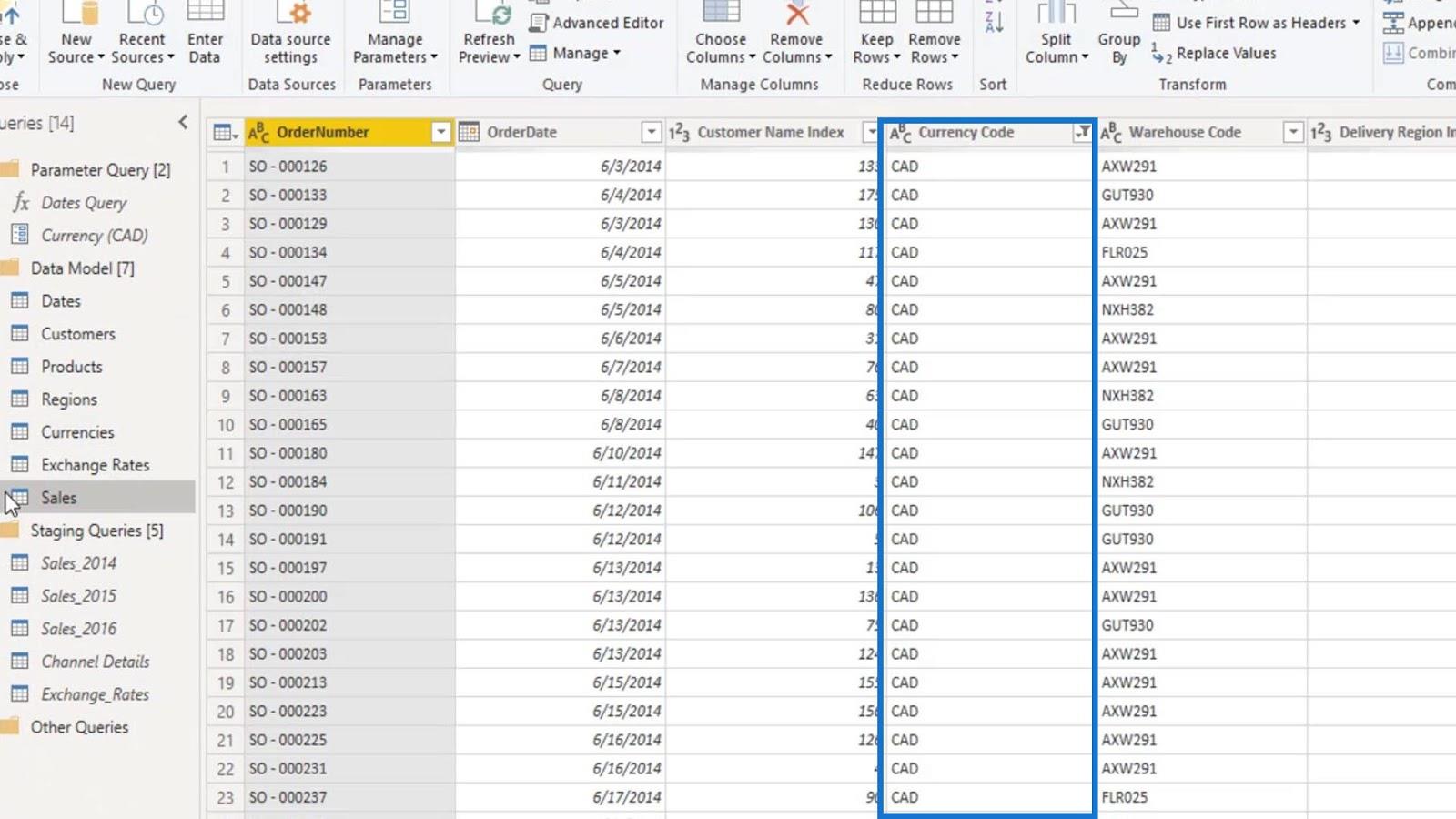 LuckyTemplates parametrar via frågeredigerare