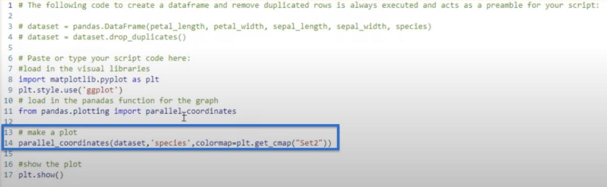 Hur man gör parallella koordinater i Python