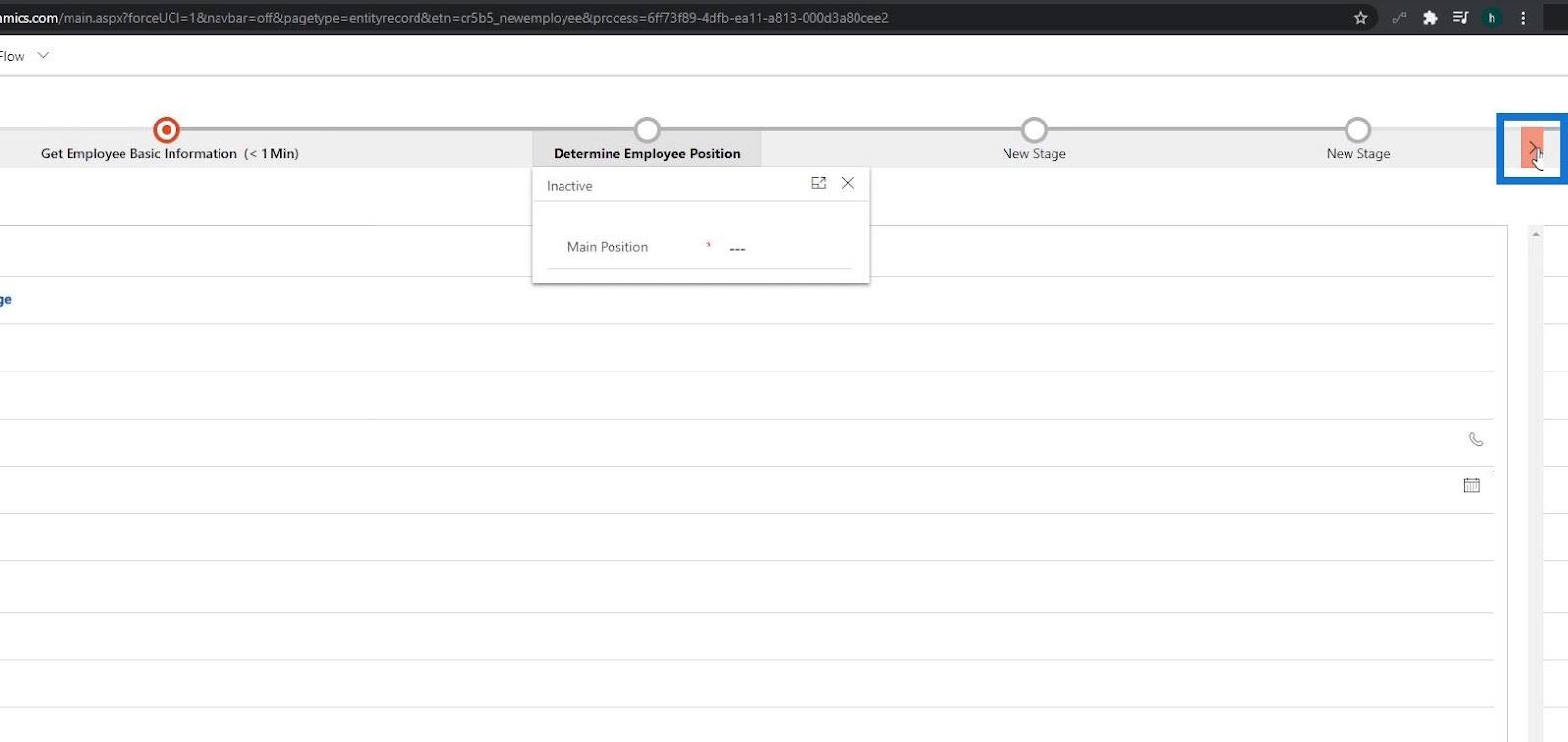 Business Process Flow Integration i Power Automate