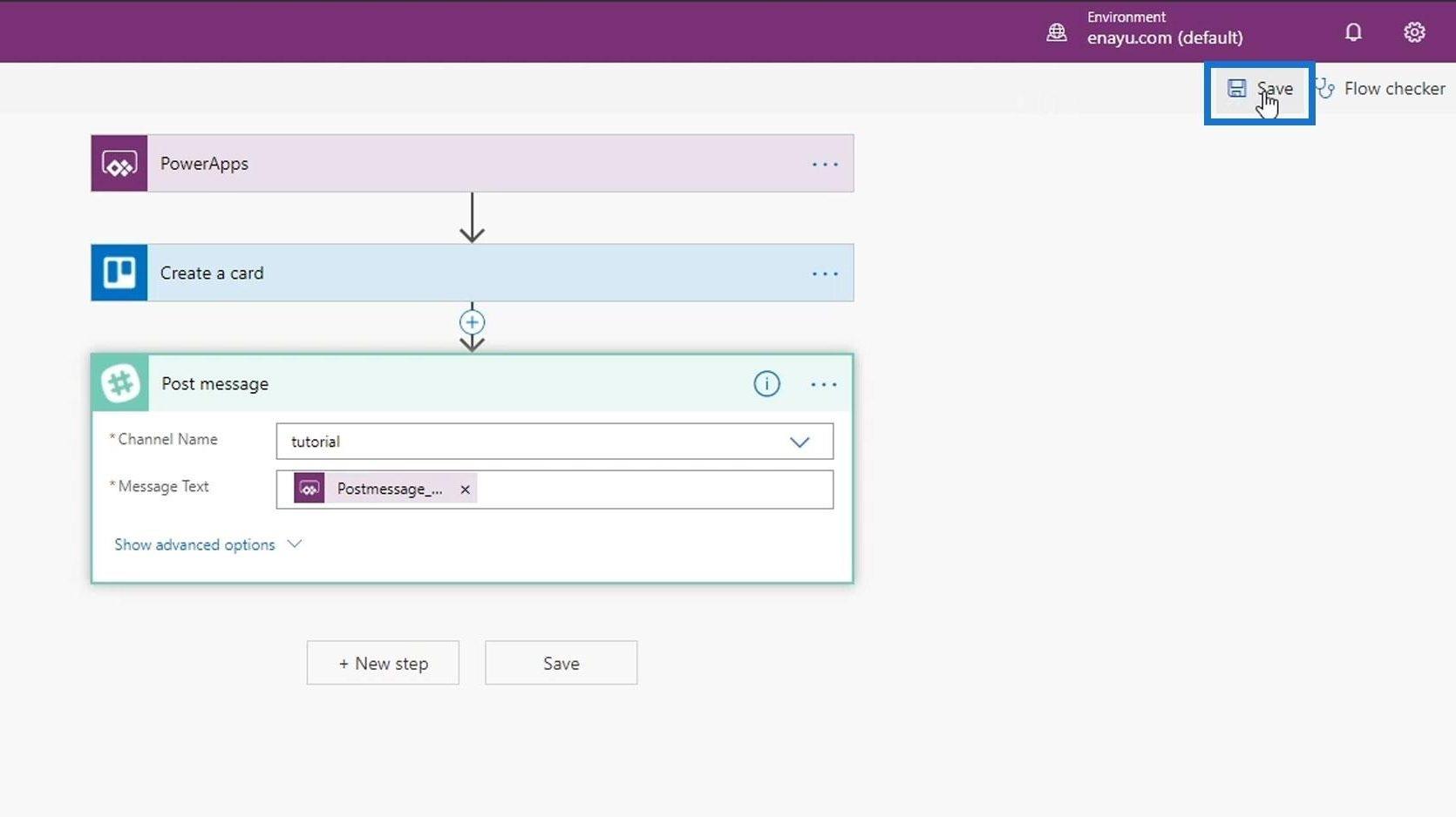 Інтеграція PowerApps у Microsoft Power Automate