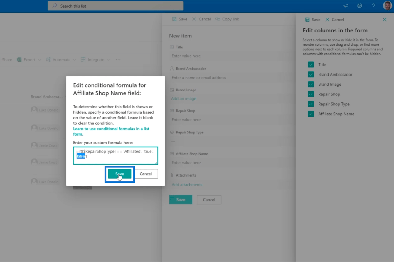 A SharePoint oszlop érvényesítése két módon