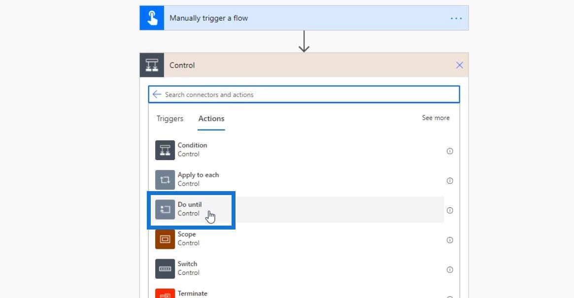 Do Until Loop Control у Power Automate