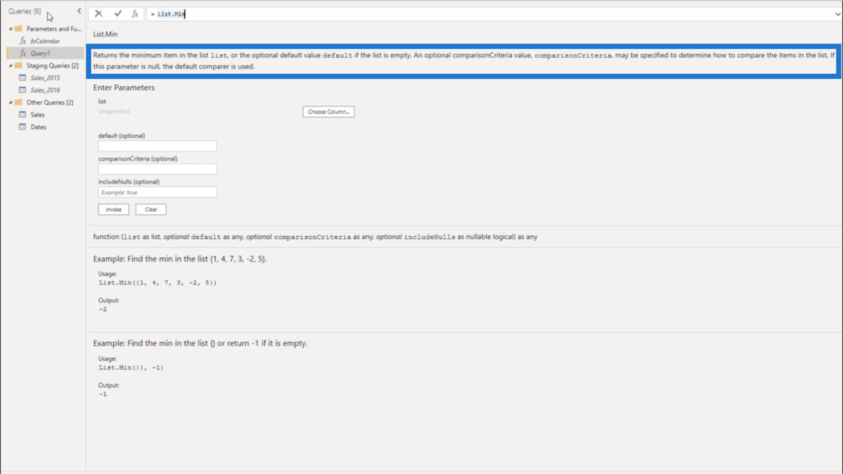 Ställa in ett dynamiskt startdatum och slutdatum för Power Query-datumtabeller