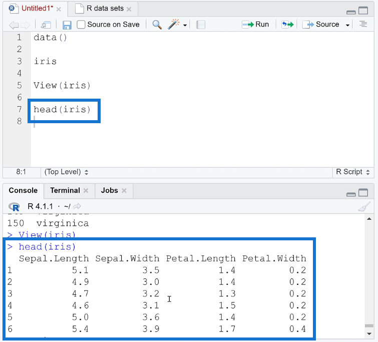 Datové rámce v R: Learning The Basics