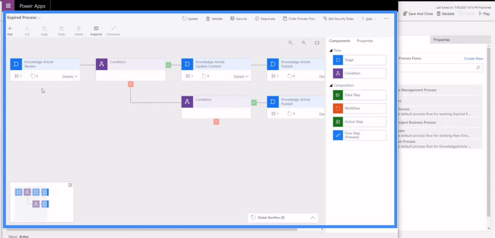 Power Apps Business Process Flow og dokumentation