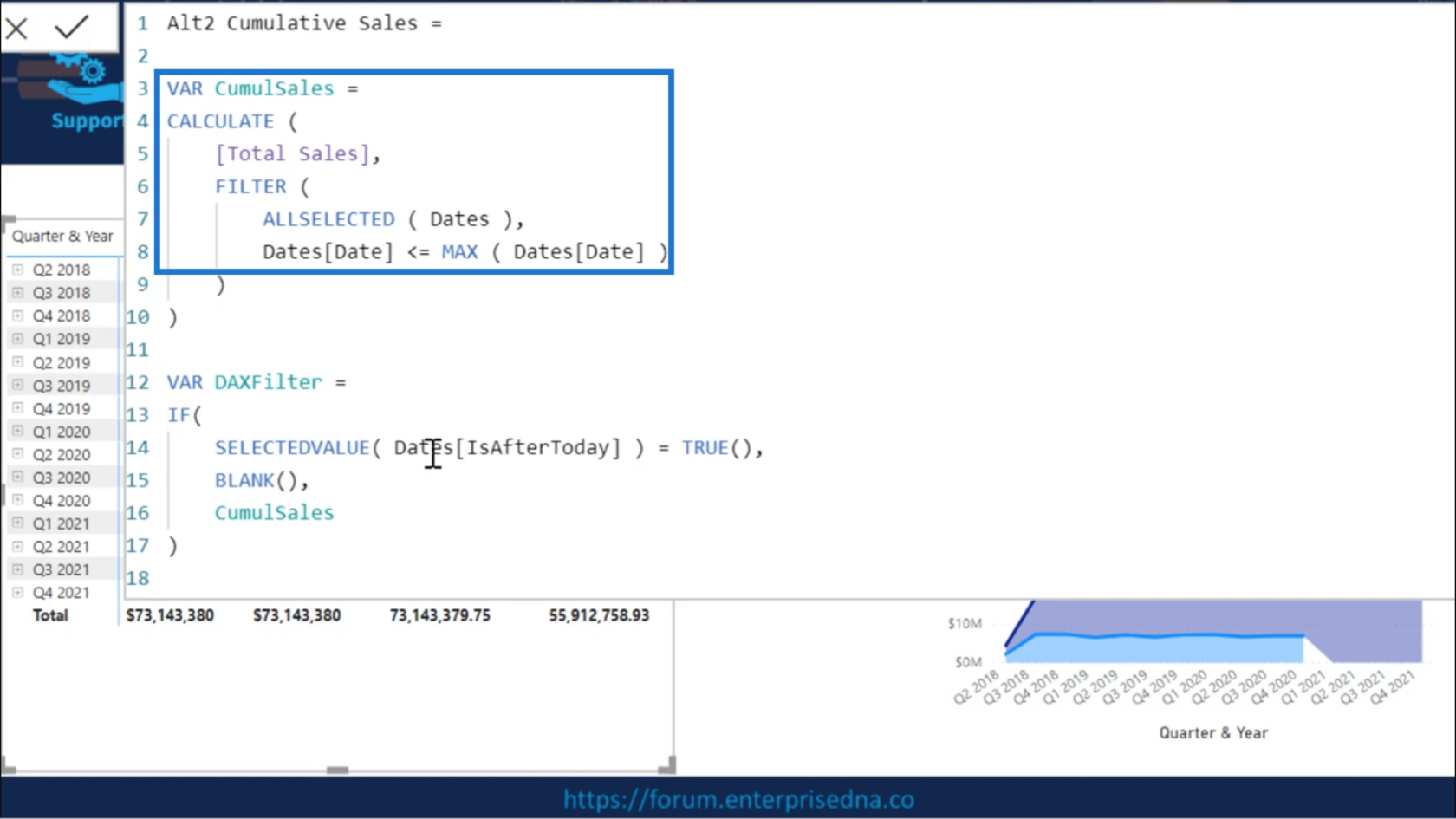 Brug af IsAfterToday For Lucky Templates Time Intelligence Scenarier