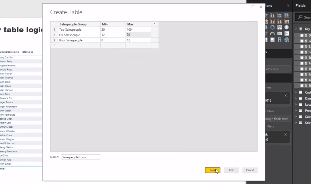 LuckyTemplates Advanced Analytics: Sekundära tabelllogiktekniker