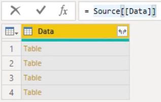 A Power Query sor- és oszlopkijelölésének használata