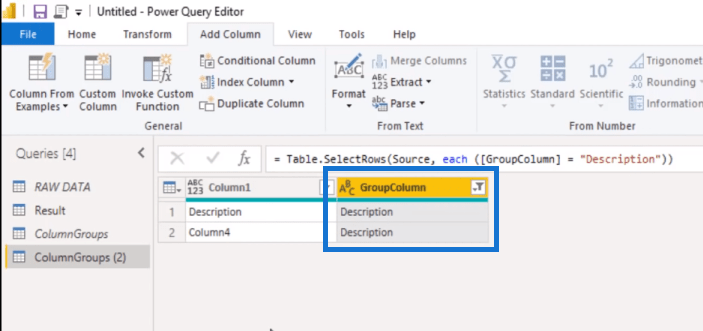 Hogyan lehet dinamikusan egyesíteni az oszlopokat egy Power Query-táblázatban