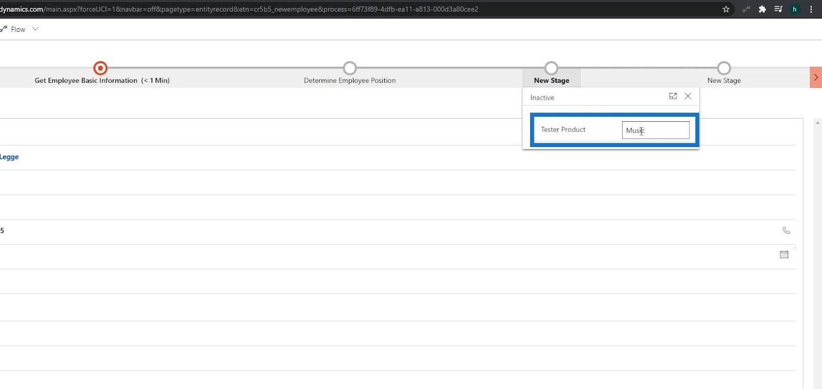 Business Process Flow Integration i Power Automate