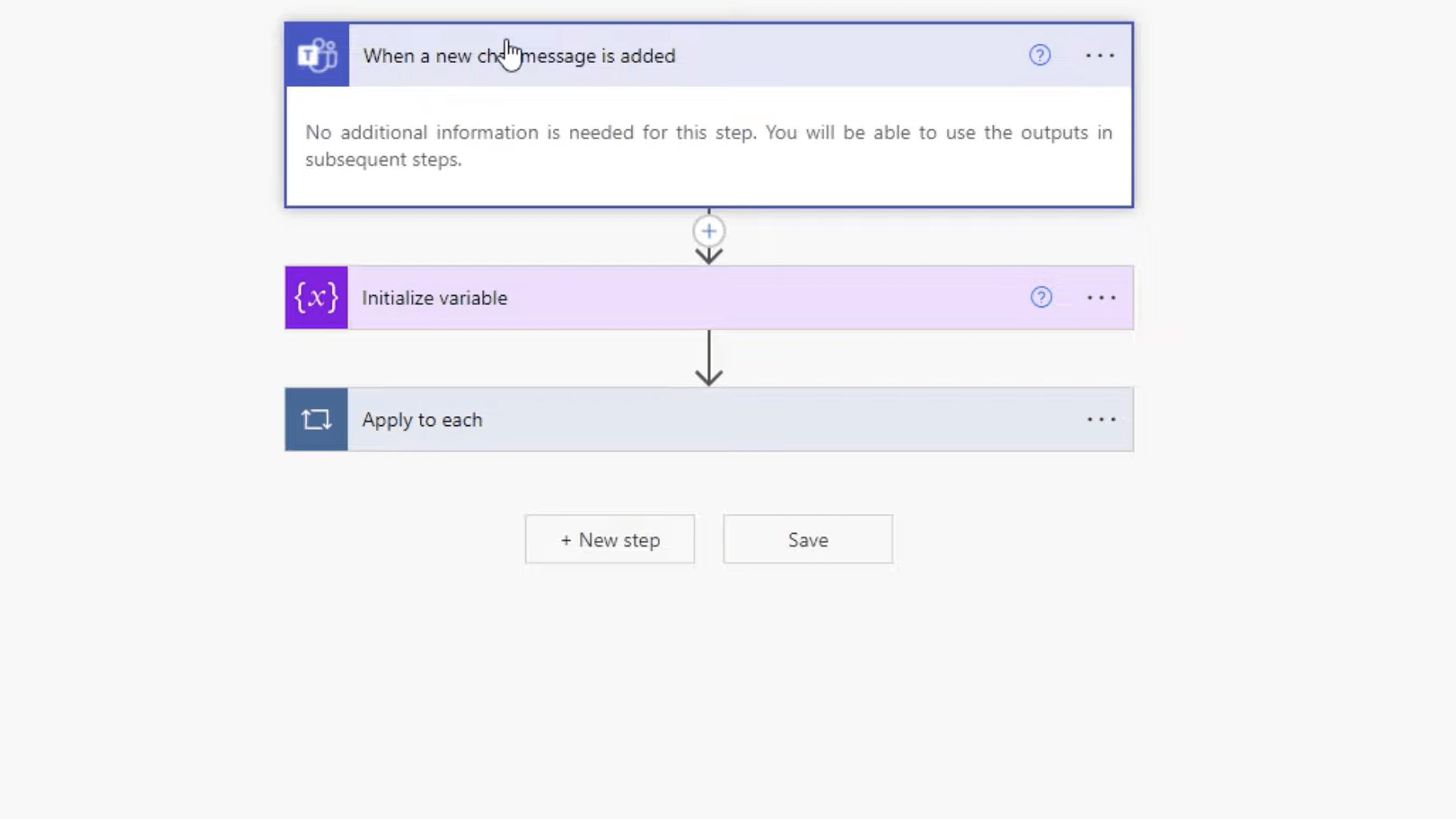 Power Automate s tímami na vytváranie funkcií chatu