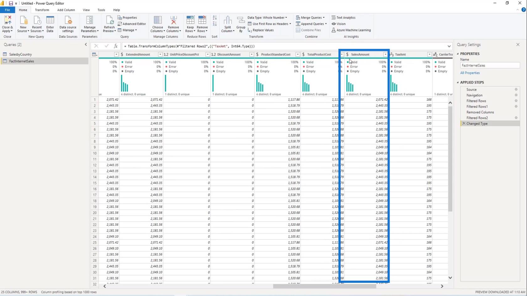 Frågevikning och anslutning till SQL Server